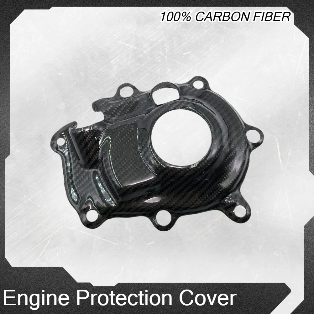 Motorcycle Engine Protection Ignition Cover Magnetic Motor Stator Carbon Fiber Guard For YAMAHA YZ450F YZ450FX WR450F 2018-2021