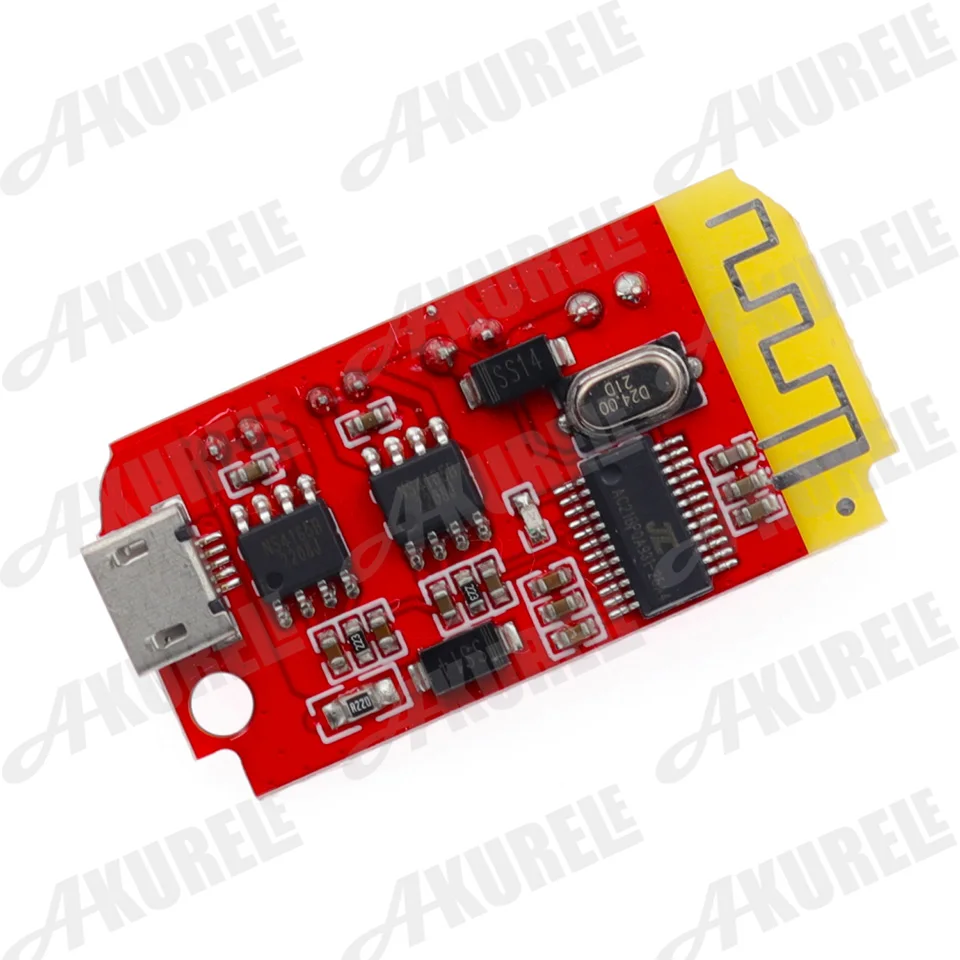 CT14 Micro 4.2 Stereo Bluetooth Power Amplifier Board Module 5VF 5W+5W Mini with Charging Port for Refitting Idle Sound Box