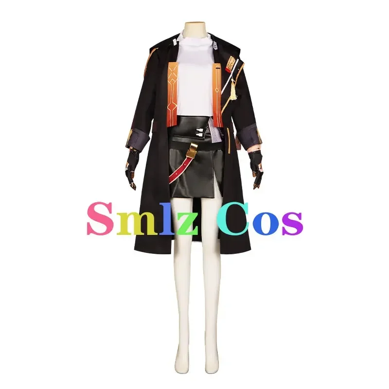 A Female Trailblazer Cosplay Anime Honkai Honkai Star Rail Costume Suit Women Fancy Dress Trench Outfit Wig Halloween Party Cos