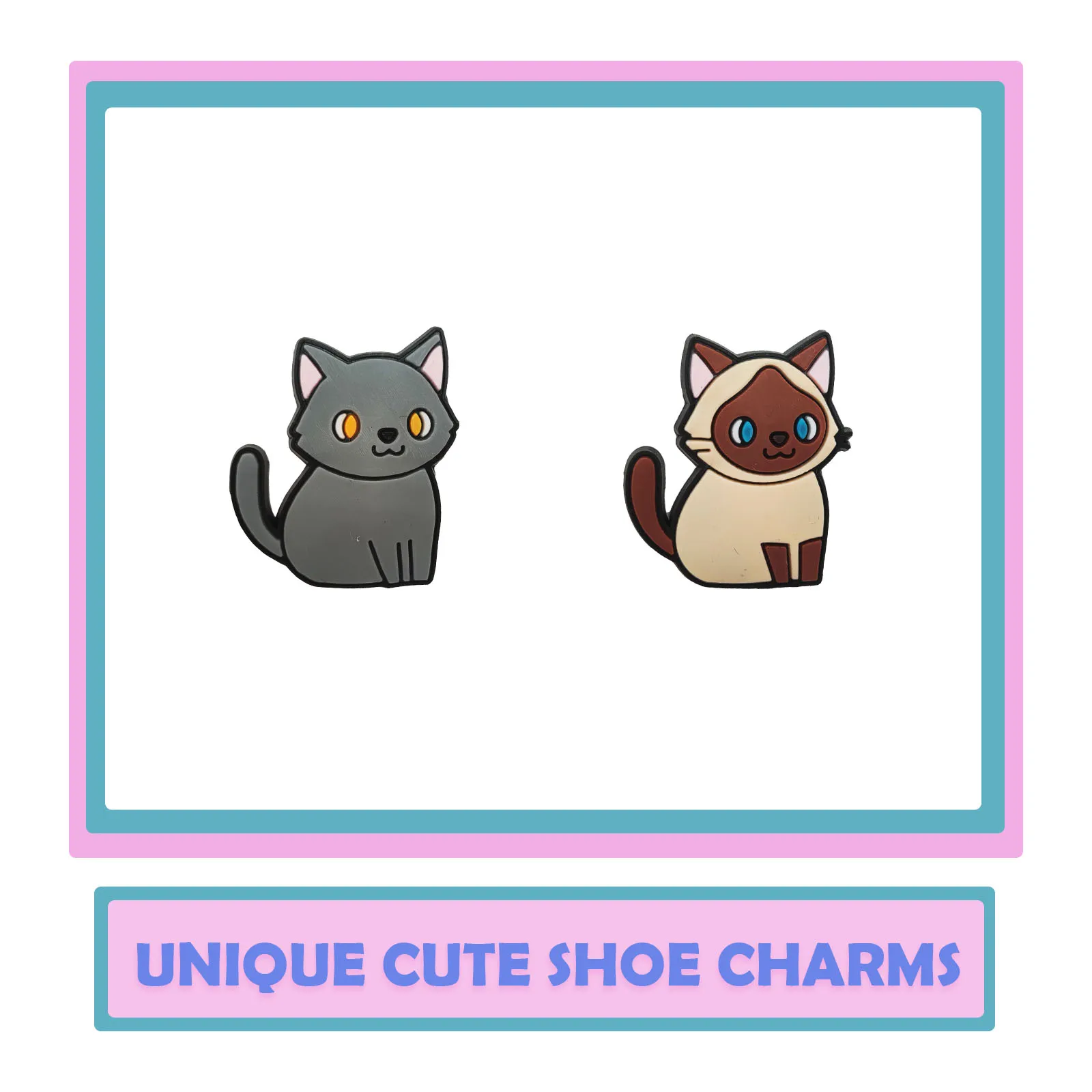 8Pcs Cute Cat Series Shoe Charms For Shoe Key Chain Sandals Beach Bags, PVC DIY Shoe Decorations Accessories Shoes Pin
