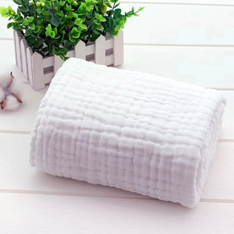 1PC 6-Layer Bamboo Cotton Baby Blanket Soft Breathable Newborn Bath Towel Four Seasons Muslin Quilt