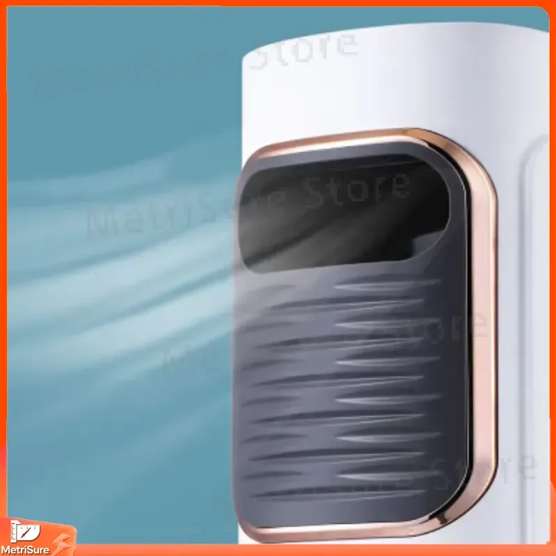 Portable Air Conditioner Mini AC Unit Personal Cooling Fan with Humidifier Heater 7 Color LED Light USB Rechargeable Quiet