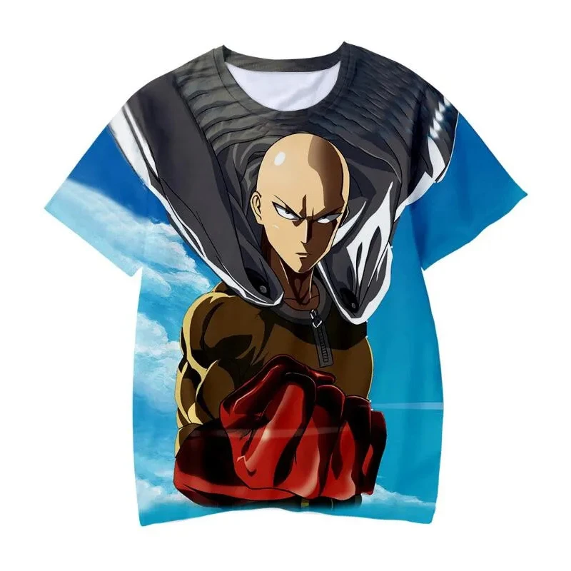 One Punch Man Anime 3D Print T-Shirts Men Women Casual Fashion Streetwear Oversized Short Sleeve T Shirt Male Tees Tops Clothing