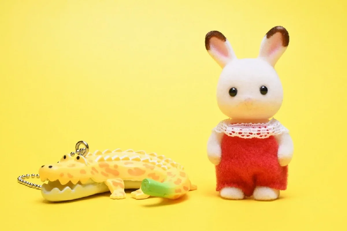 Qualia capsule toys Banana Animals Mascot Ball Chain Part.4 cute yellow Elephant Crocodile Kangaroo Otter Toucan figures pendant