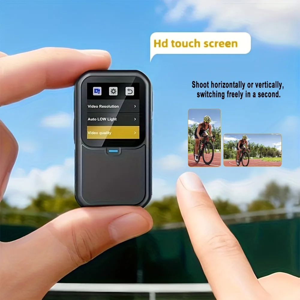5K Thumb Action Camera 4K 60FPS 6-Axis Touch Screen Stabilization Pocket Sports Camera Magnetic Motorcycle Waterproof Bodycam