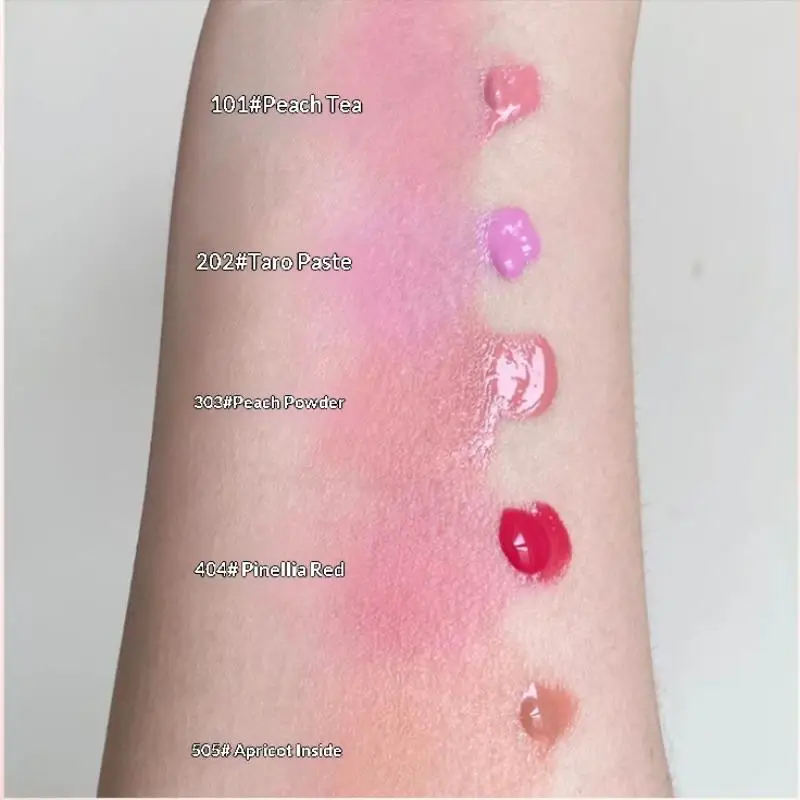 [M]HERORANGE Cheek Blush Pigment Tube Moisturizing Rouge Blush Cosmetic For Face Blusher Lasting Liquid Blush Brightening Makeup