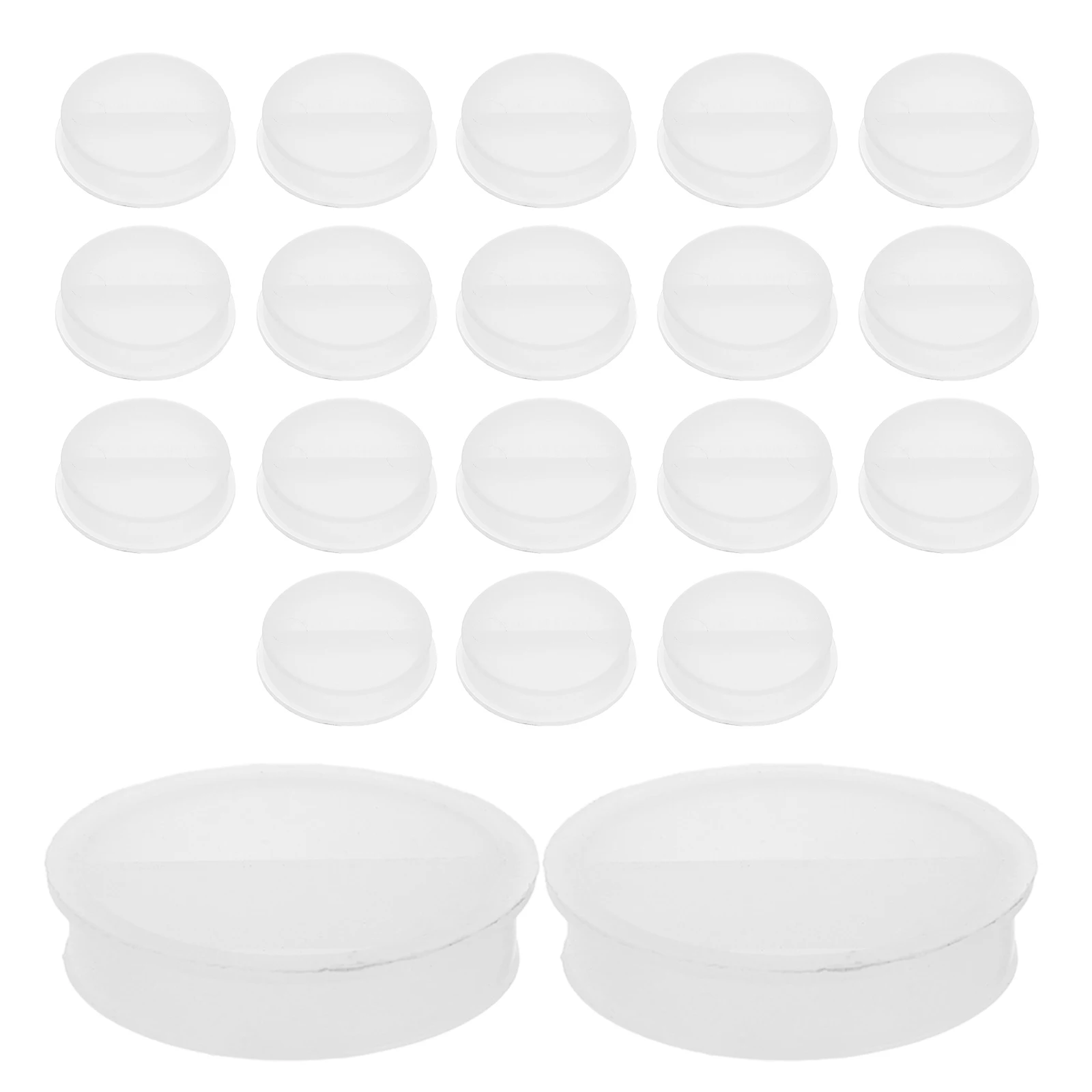 Tappo di ricambio per salvadanaio da 20 pezzi Tappo con foro rotondo da 27 mm per coperchio del tappo di blocco della scatola di risparmio di denaro