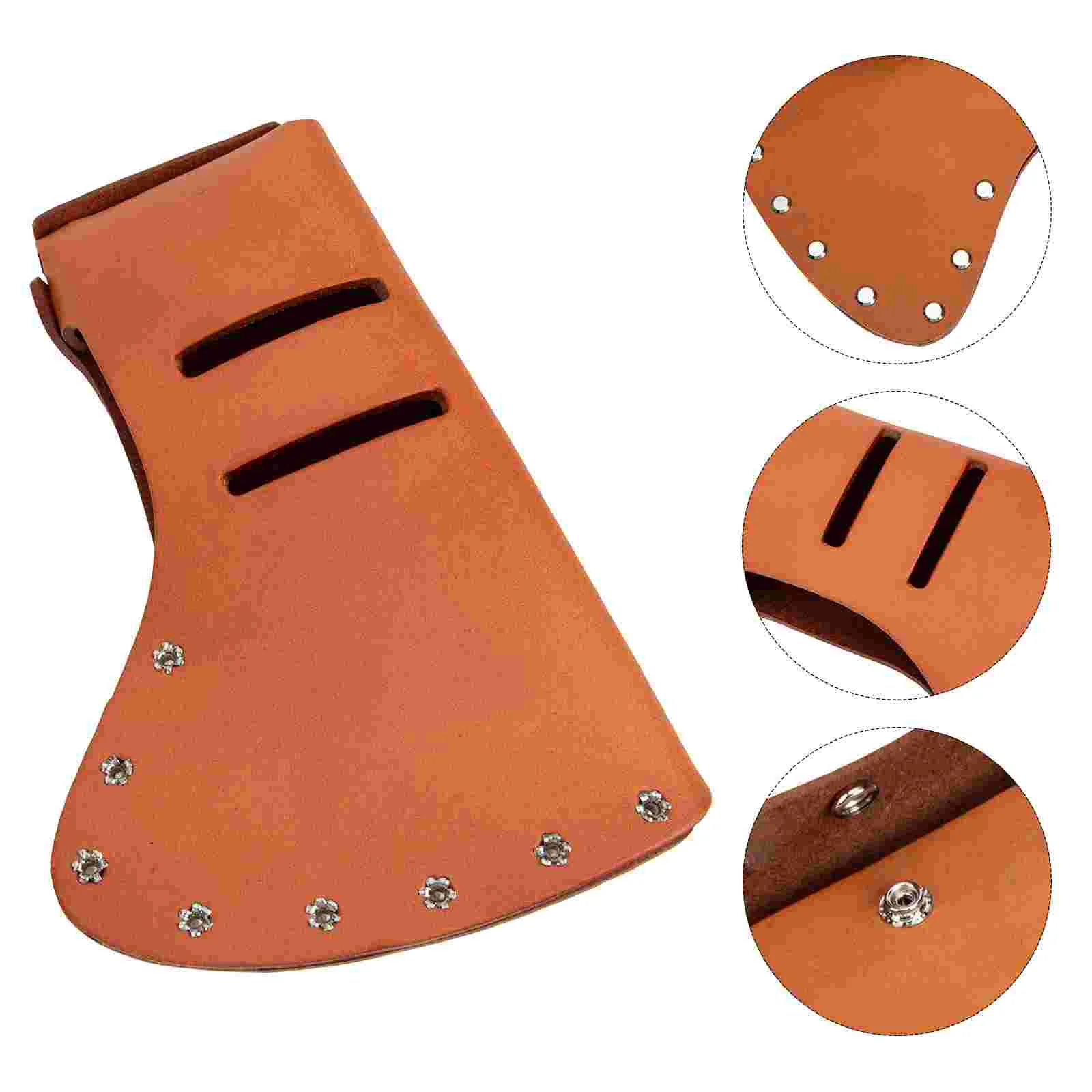 Ax Protector Axe Scabbard Outdoor Hatchet Cover Tool Case Supply Cowhide Protective Storage