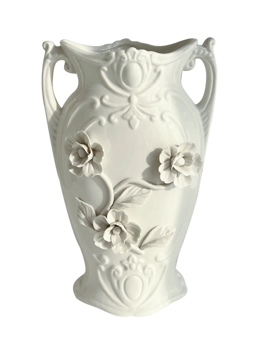 

Simple European court style binaural vase flower arrangement container countertop decoration