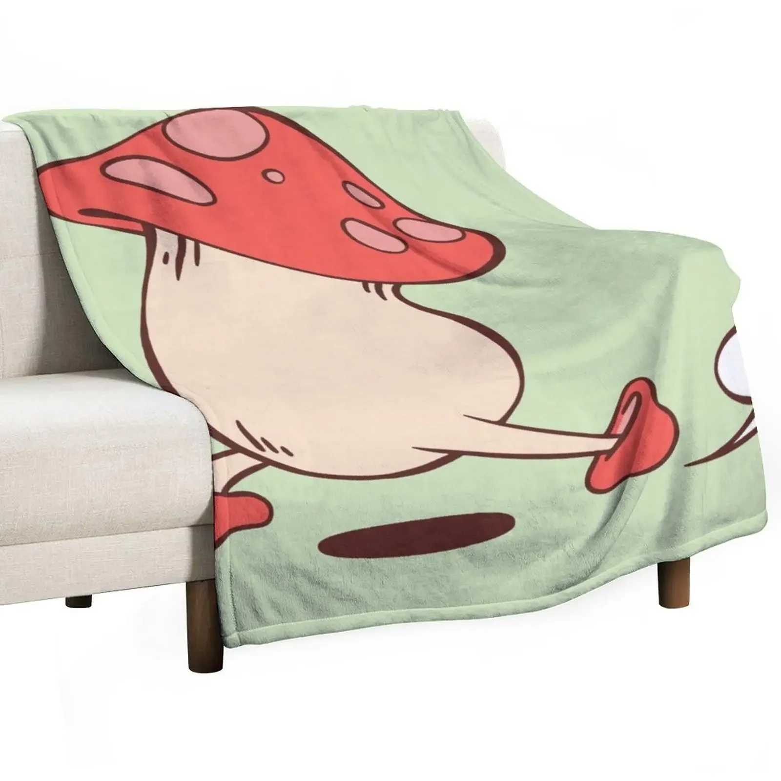 Running mushroom! Dungeon Meshi Dunmesh Throw Blanket for sofa Thermal Picnic Blankets