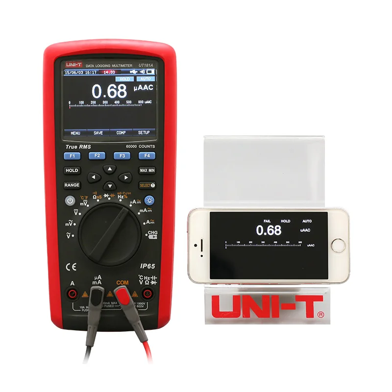 Originele UT181A True RMS Datalogging Digitale Multimeter DC AC 1000 V 60000 Telt Geavanceerde Multi Tester