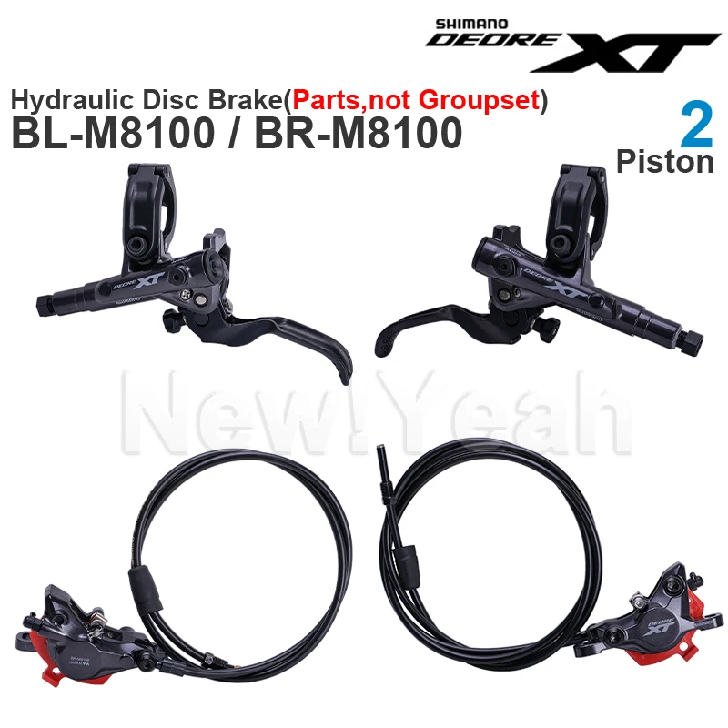 SHIMANO DEORE XT M8100 Hydraulic Disc Brake 2-Piston  BL-M8100 Brake Lever  BR-M8100 Brake Caliper Parts Original