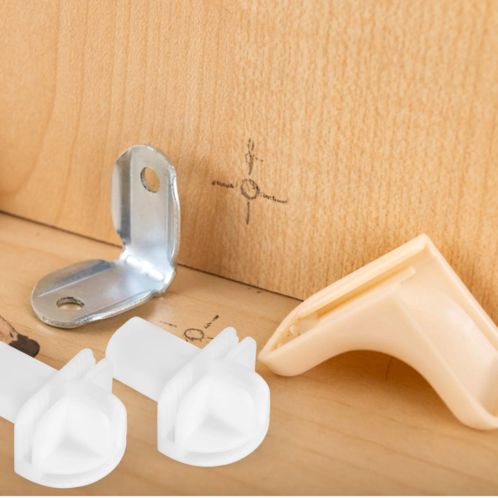 

8Pcs Modular Closet Connectors Plastic Wire Storage Cube Connectors Shelving Assembly DIY Organizer Shelving Assembly Buckles