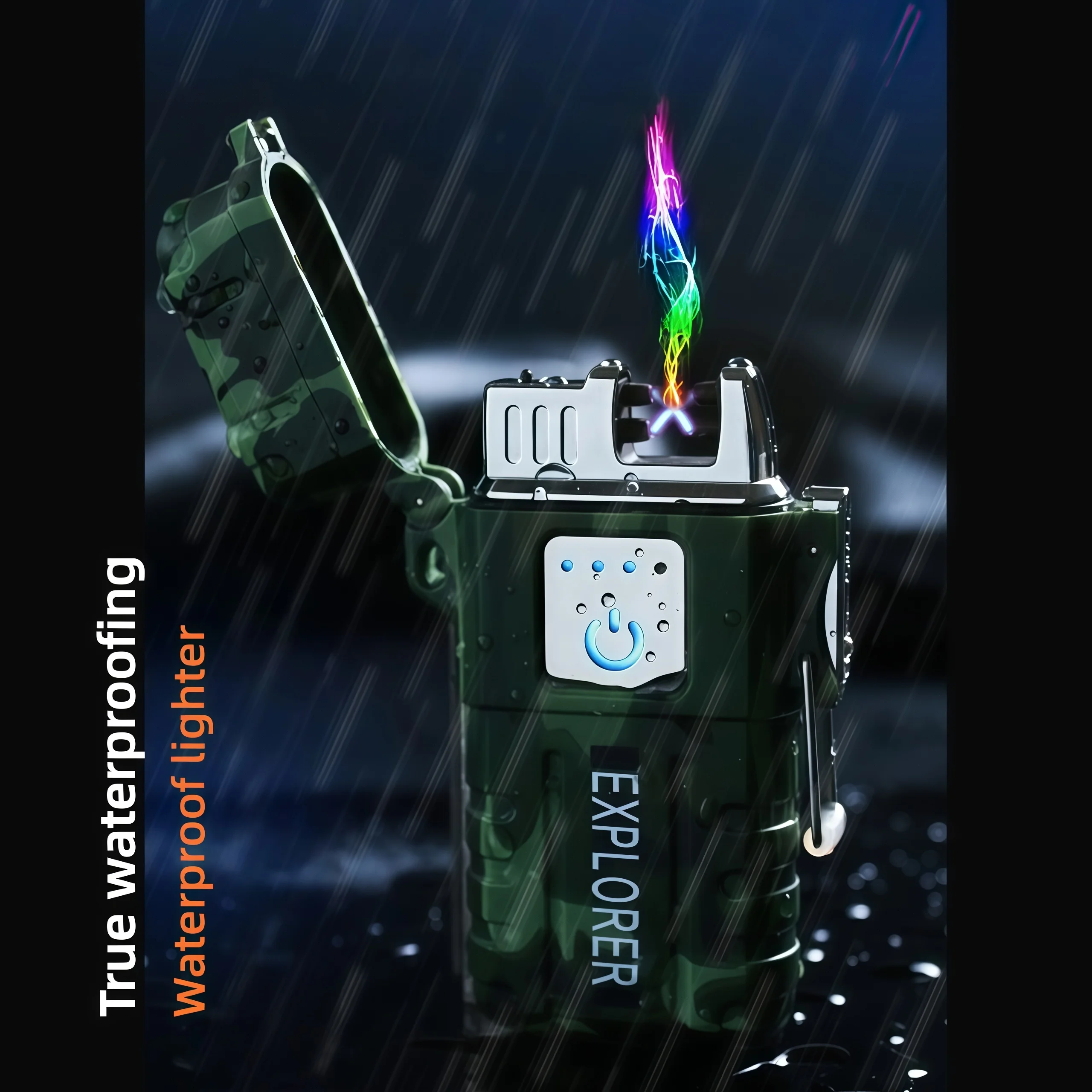 

Новейшая водонепроницаемая зажигалка для улицы, уникальная ветрозащитная зажигалка для сигарет, аксессуар для сигарет, инструмент для путешествий и подарок.