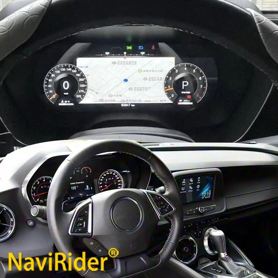

Y LCD Instrument Cluster For Chevrolet Camaro 2010-2023 Dashboard Digital Meter Screen Display Speedometer Fuel Gauge Odometer