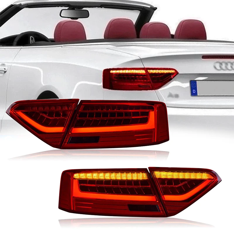 

1 Pair LED Tail Light Assembly for Audi A5 2008-2016 Taillights Plug and Play with LED Dynamic Turning Brake Rear Tail lamp