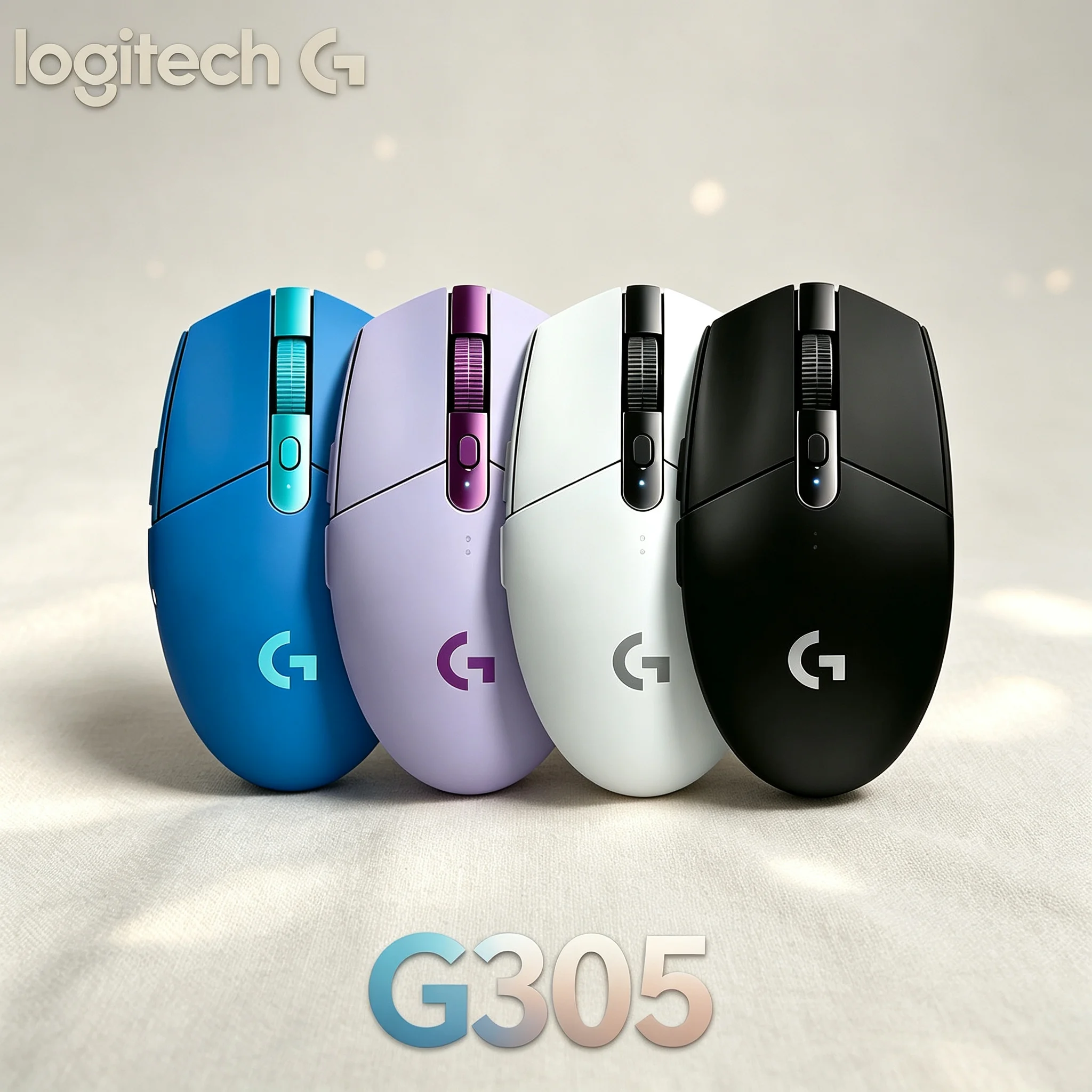 Logitech G305 LIGHTSPEED Wireless Gaming Mice Stable Wireless Connection 250H Battery HERO Sensor For Competitive Gamer Daily Of