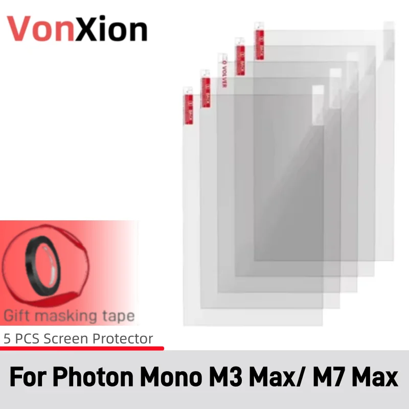 

Vonxion Screen Protector For ANYCUBIC Photon M3 Max M7 Max for LCD 3D Printers Protective Film Resin 3D Printing Accessories