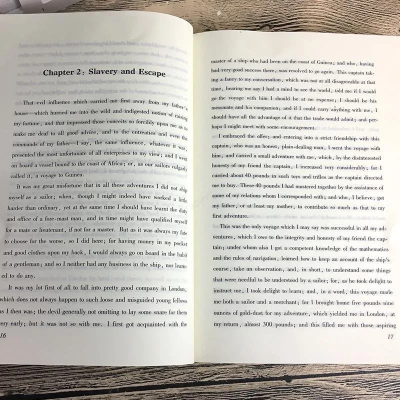 Robinson crusoe: ursprüngliche komplette Sammlung von reinen englischen Buch weltberühmte Werke literarische Roman lesung