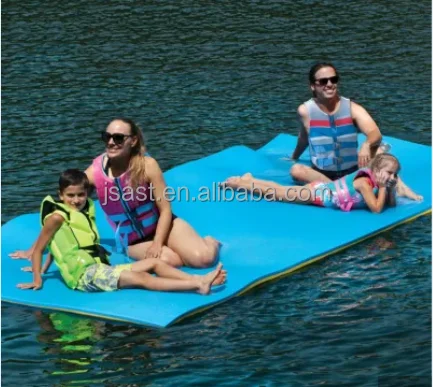 Inflatable Floating Dock Water Mat แพลตฟอร์ม Island Lake Floats สําหรับผู้ใหญ่เด็กสุนัขน้ําสันทนาการ Inflatable Raft Water Pad