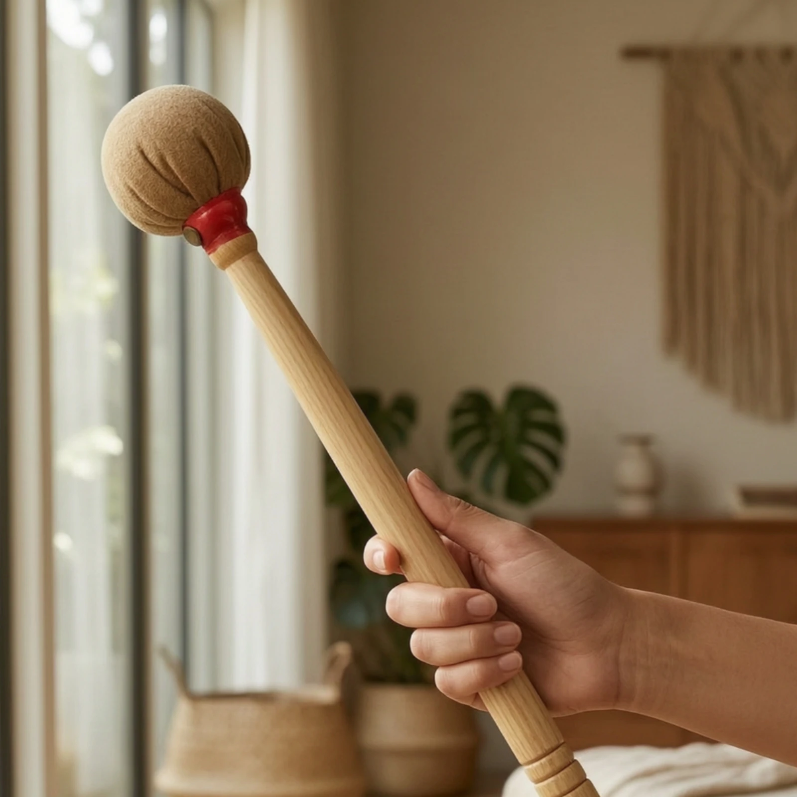Bass Drum Mallet Wooden Marching Drum Mallet Percussion Stick Lightweight Drumstick Balanced for Percussionists