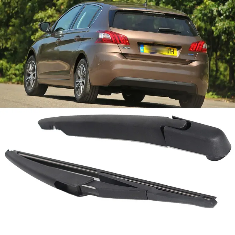 Rear Windshield Wiper Arm And Blade For peugeot 308SW 308 SW I MK1 2012 2013 2014  Windscreen Wiper Car Accessories