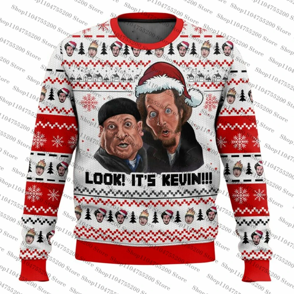 انظر! سترة It’s Kevin Christmas Limited Holiday 2026 الجديدة القبيحة للمنزل وحده، بلوفر أنيق وجذاب مريح #2