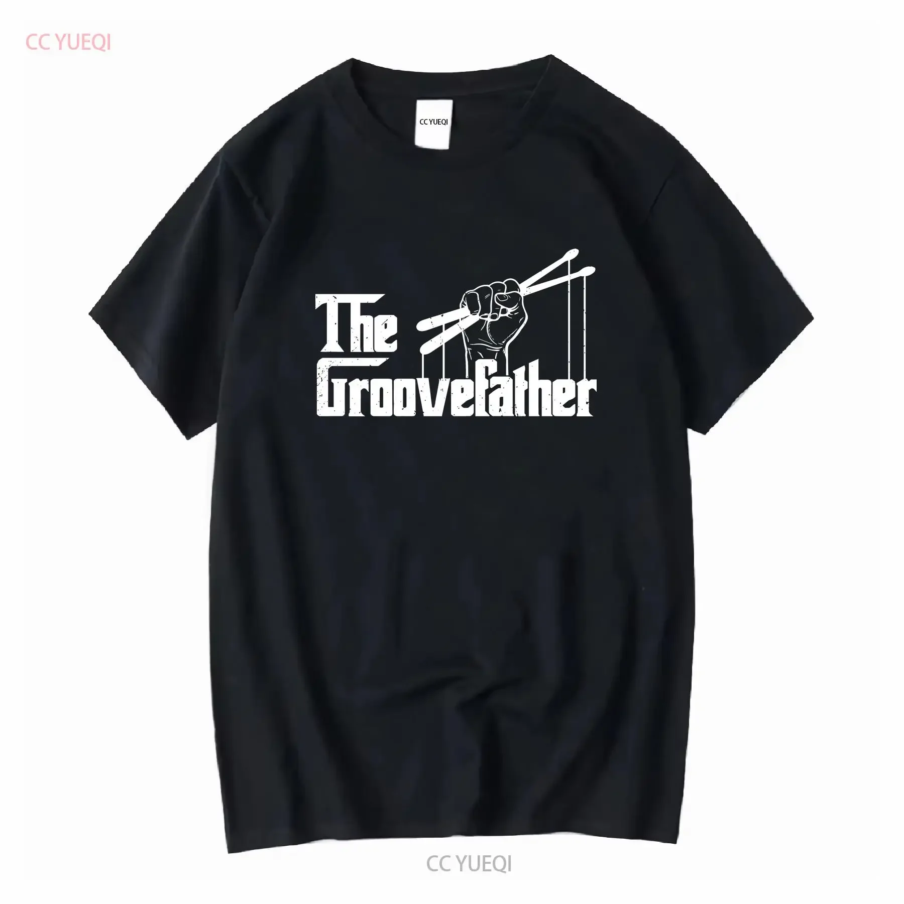 The Groovefather Vintage Drums Drumming s Band Drummer T Shirt Dad Funny DrumFather long or short sleeves vintage Washed