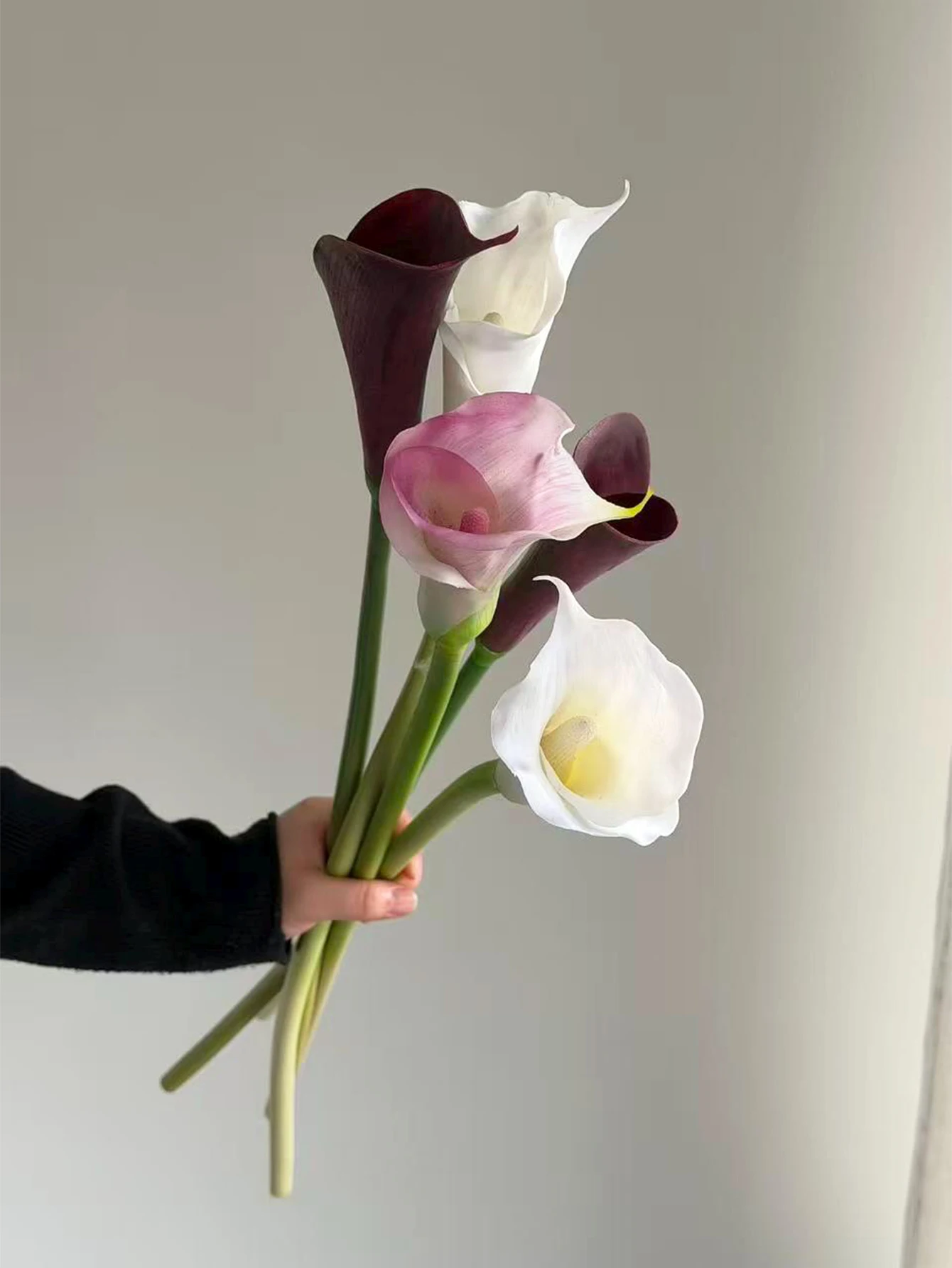 Fake Calla Lily for Bridal Bouquet Artificial Real Touch Calla Lilly DIY Flower Bouquets for Bridal Shower Wedding Ceremony