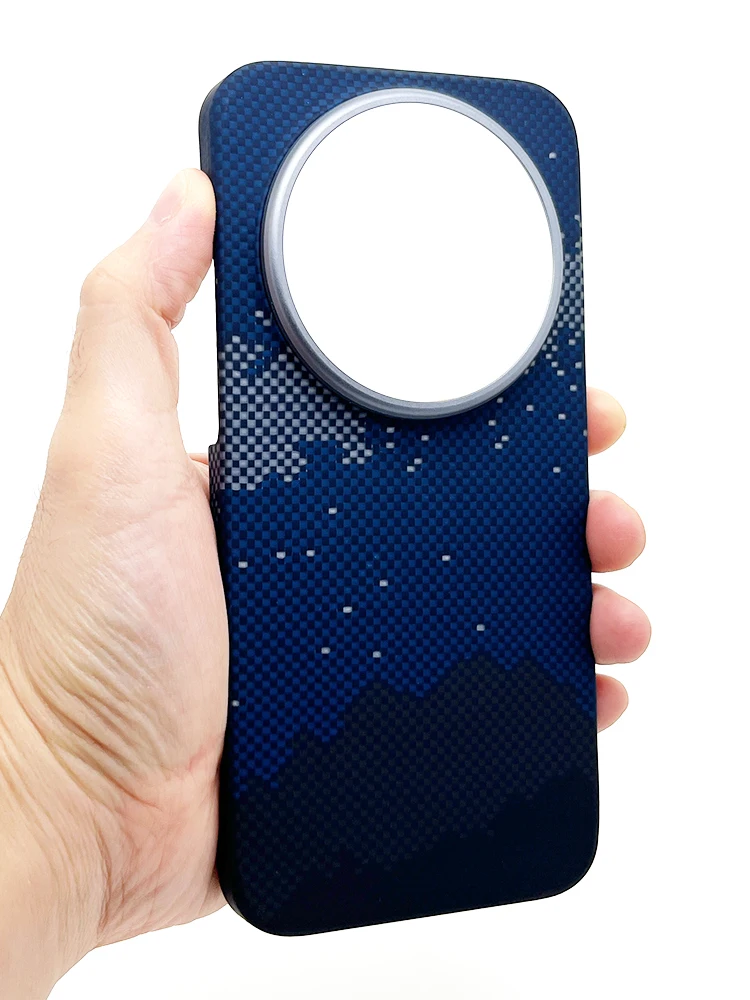 Etui z włókna węglowego do Xiaomi 17 Ultra, lekkie, odporne na zarysowania, Mi 17 Ultra, tylna obudowa z włókna kevlarowego i aramidowego, smukła osłona. — zdjęcie produktu 7