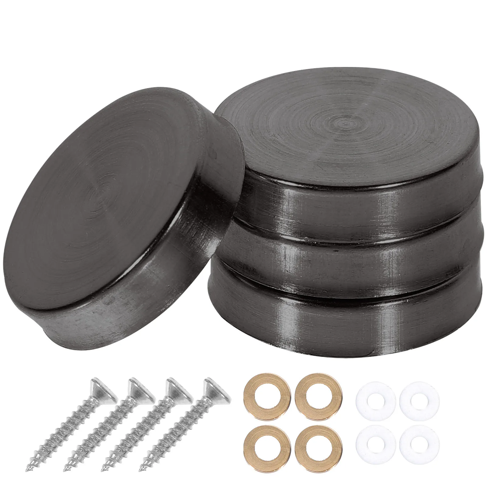 

20 Pcs Decorative Screw Caps 304 Stainless Steel Mirror Nails Cover Hardware Rose Gold 22MM Glass Fixing Mounting Accessories