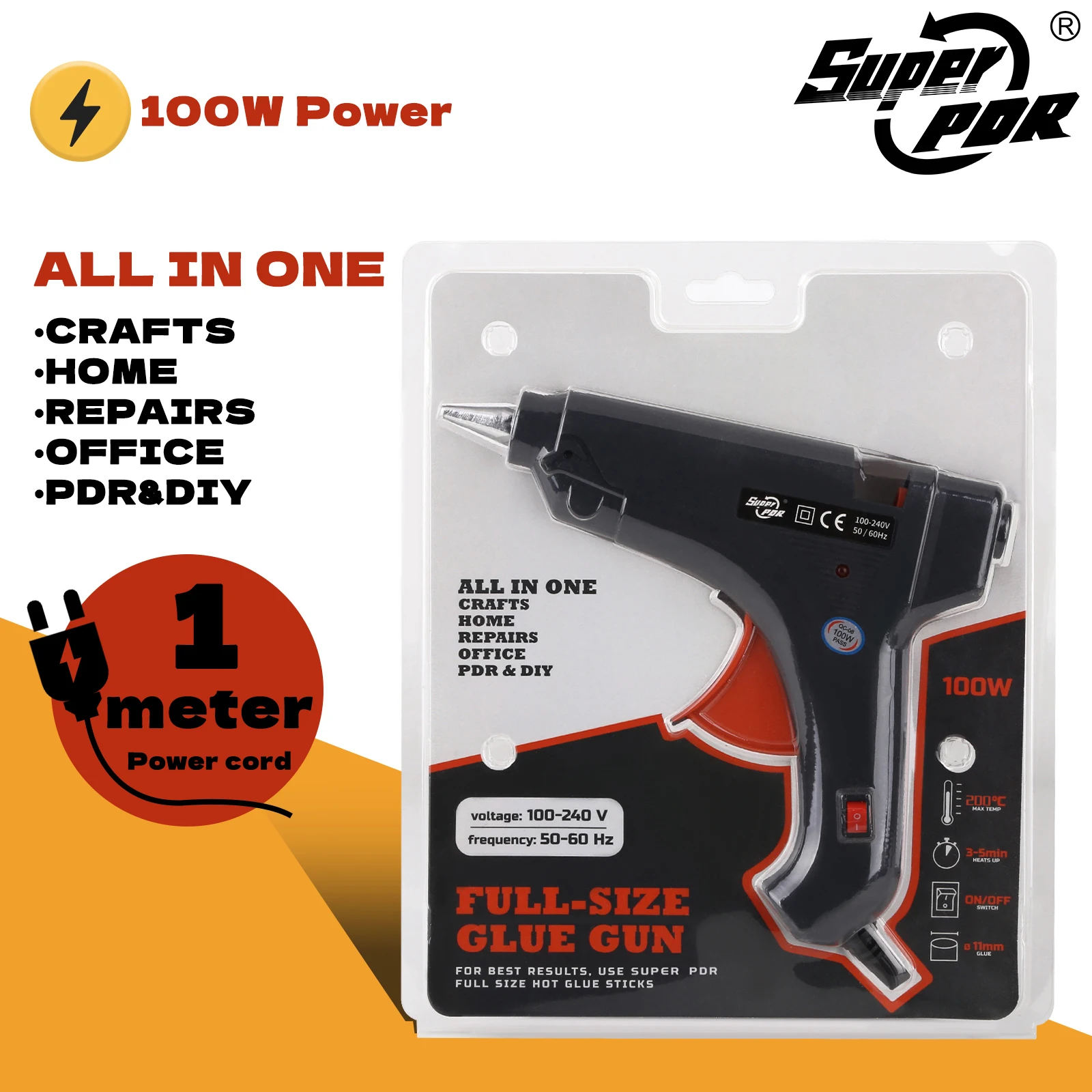 Hot Melt Glue Gun 1…