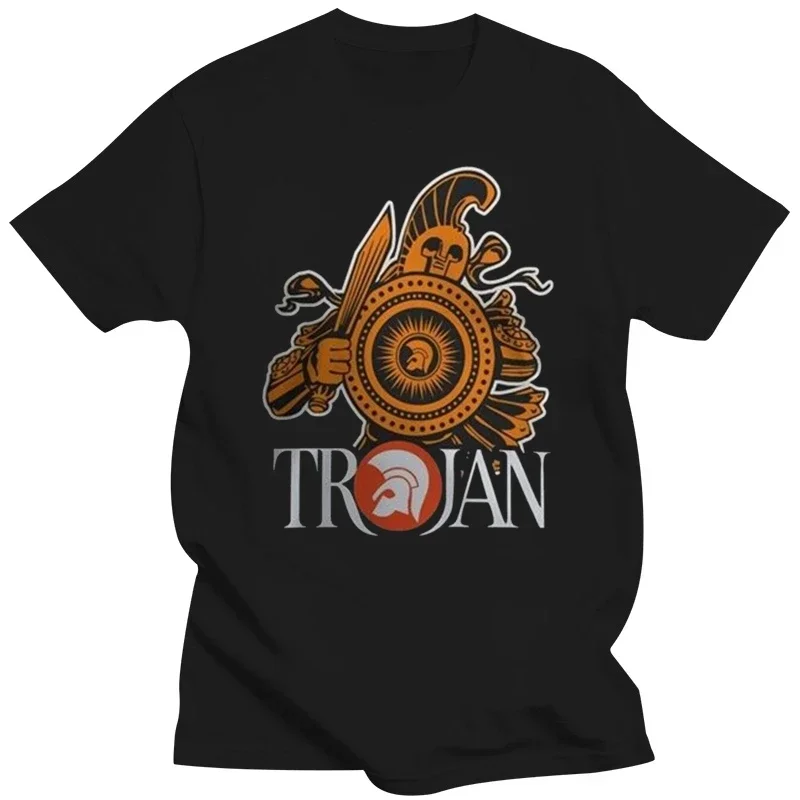 New Popular Trojan Records Men';S Black T-Shirt Size S-3Xl Confortable Tee Shirt