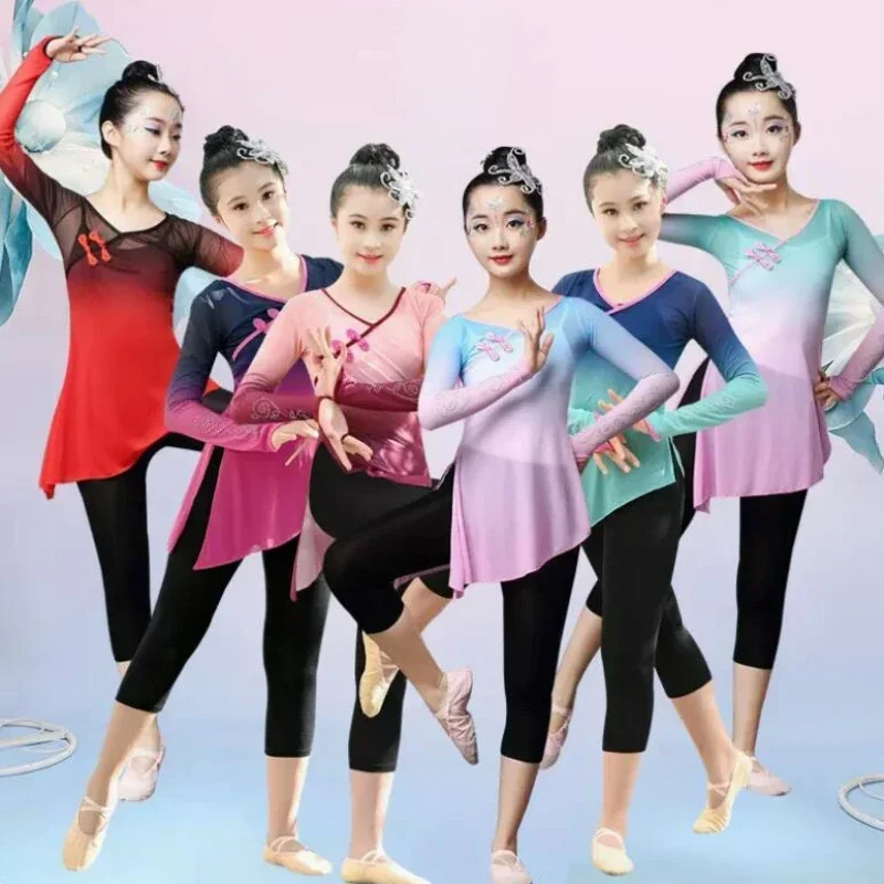 

Girls Hanfu Classical Dance Costumes Elegant Umbrella National Dance Performance Costume Ancient Waist Drum Practice Costume