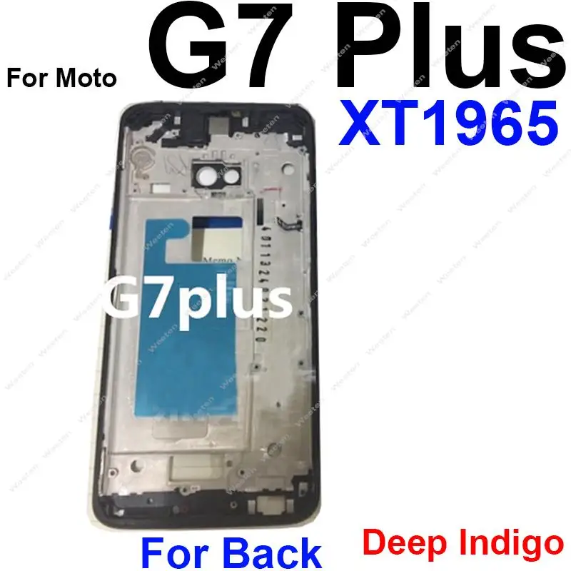 Middle Frame Housing For Motorola Moto G7 G7 Play G7 Power Middle Frame Bezel Plate Cover Replacement Parts