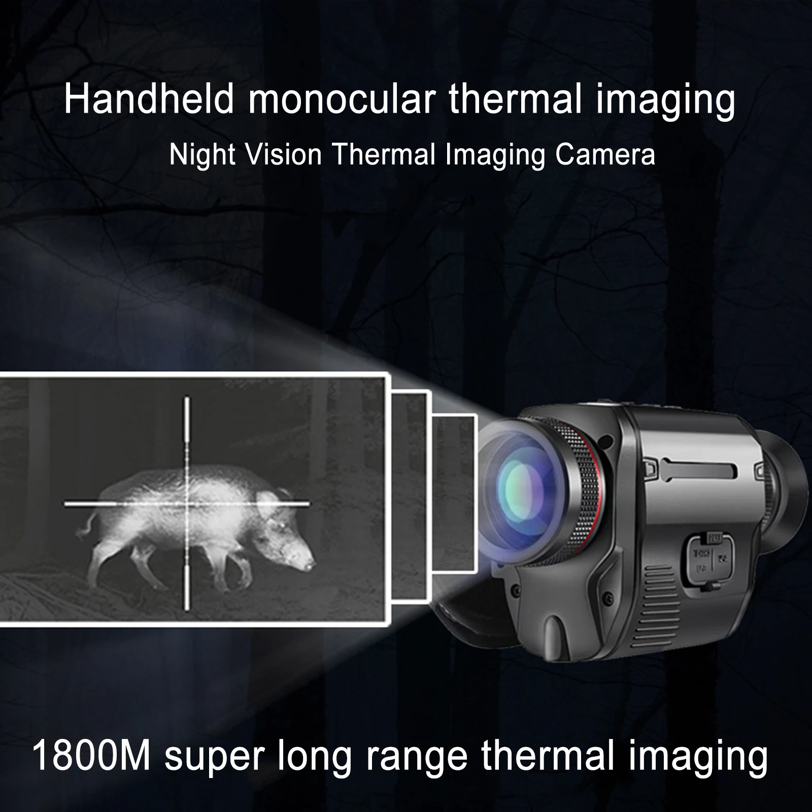 Infrared Thermal Imager Monocular Handheld Night Vision Infrared Camera Telescope Cross Hot Spot Tracking Animal Observation