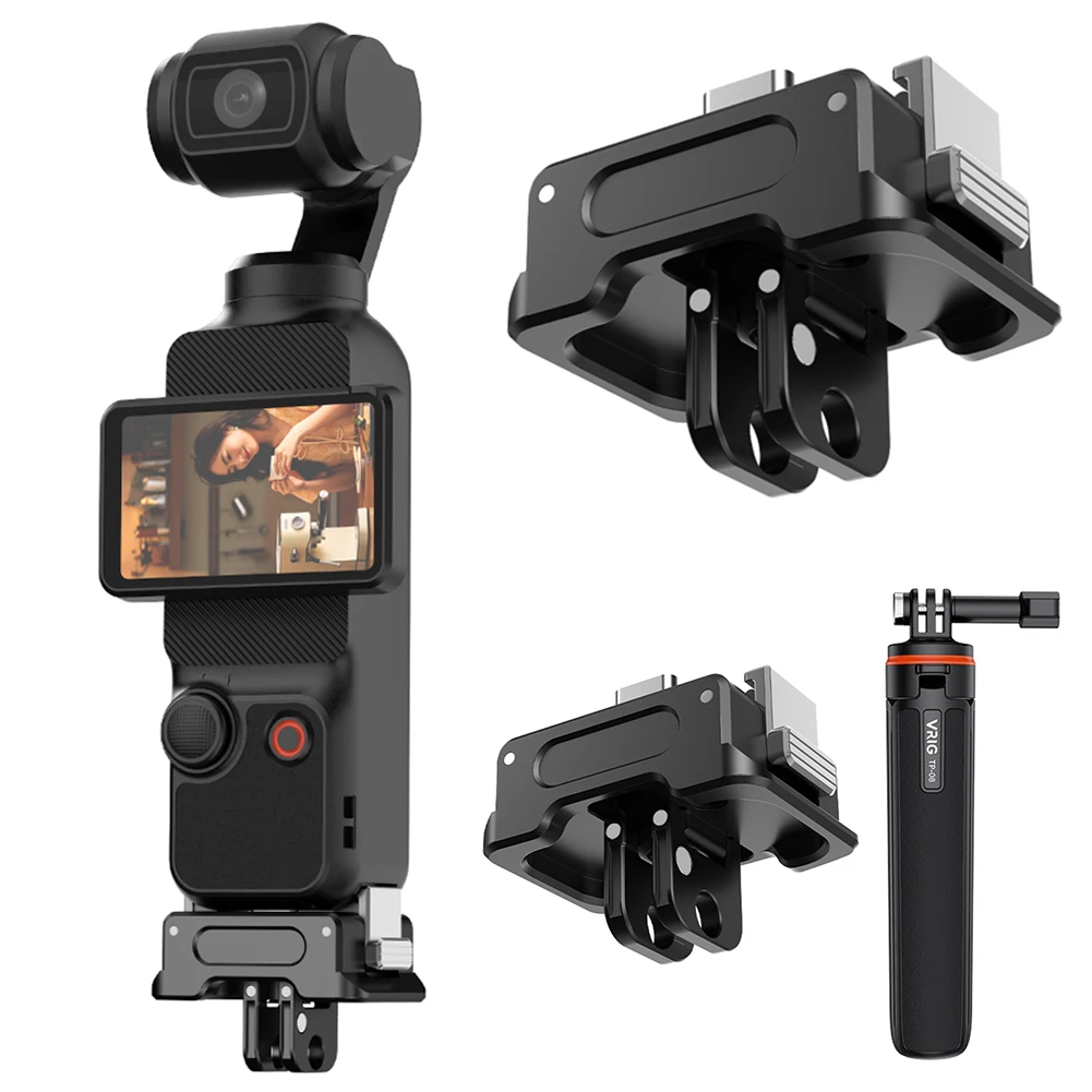 Mount Adapter Connector 1/4 Gimbal Camera Quick Release Bracket Camera Charging Base for DJI OSMO Pocket 3 Camera Accessories