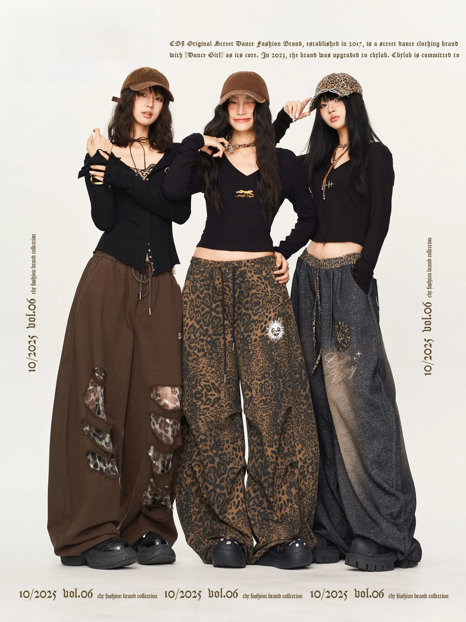 

CBXLAB Модные спортивные брюки с диким леопардовым принтом для уличных танцев, американские ретро персональные спортивные брюки в стиле хип-хоп, осенне-зимние повседневные брюки