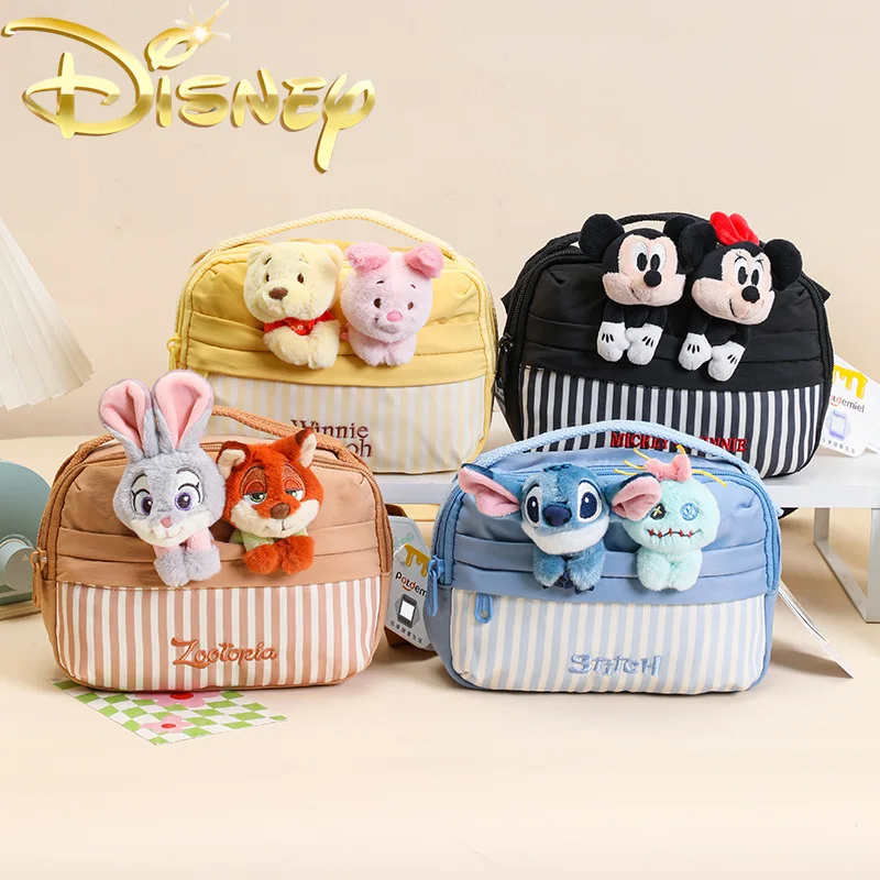 

Disney Original New Women's Doll Shoulder Bag Cartoon Cute Plush Women's Shoulder Messenger Bag Mini Women's Bag High Quality