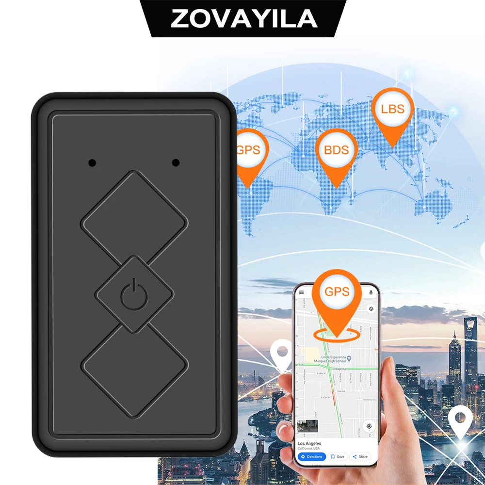Localizzatore GPS per auto, localizzatore antifurto, posizionamento remoto satellitare per veicoli 4G, registratore per alpinismo all'aperto, mini localizzatore GPS