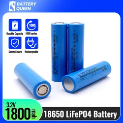 LiFePO4 18650 3.2V 1800mah Rechargeable Battery Cell Brand New Long Cycle Life For Power Tool Home Appliance Solar System 5.76WH