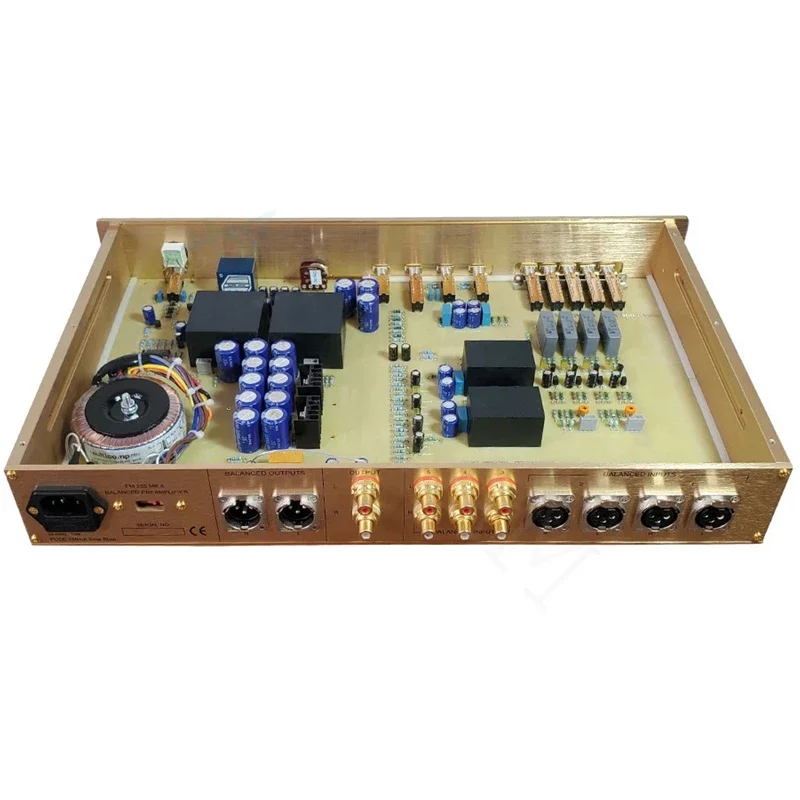 WEILIANG Upgraded Version Clone FM255 Hi-End Preamplifier HiFi Preamplificador Audio Preamper With Remote Control