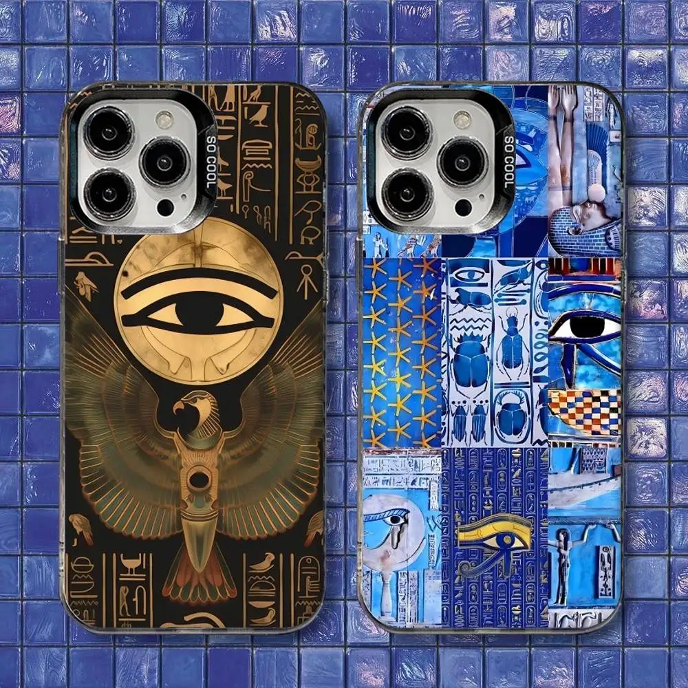 

Ancient Egypt Eye of Horus Phone Case For iPhone 16,15,14,13,12,11,8,7,Pro,Max,Plus,Mini,XS,SE Shockproof Matte Cover