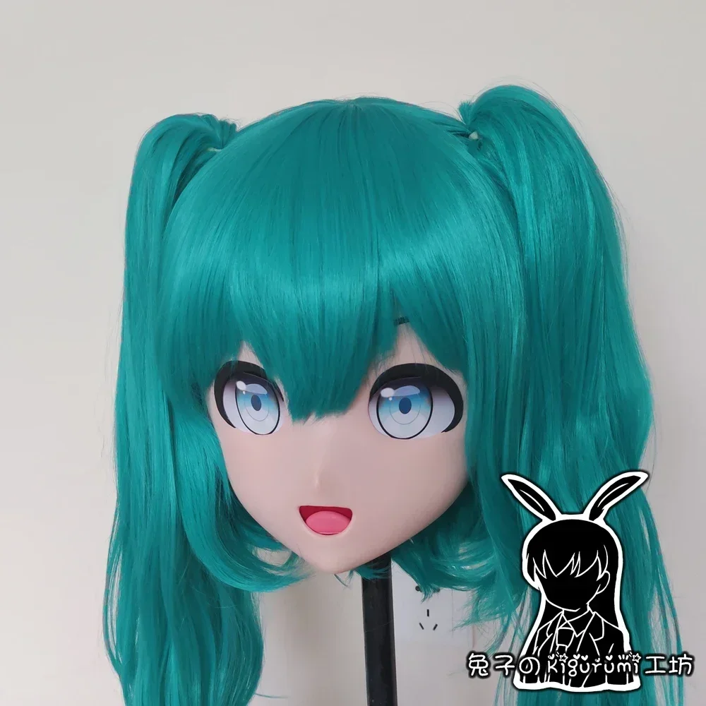 (R-Mask 01) Fatto a mano in resina femminile Crossdress Bella ragazza Testa Lolita Maschera per bambola Anime giapponese Cosplay Kigurumi Maschera Crossdresser
