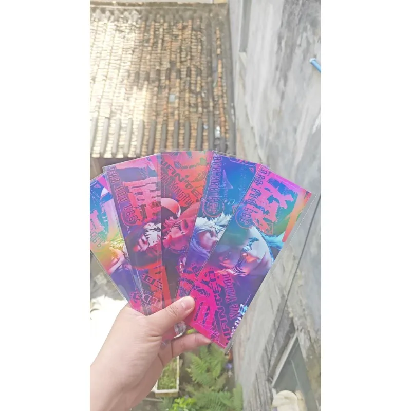 5Pcs/Pack Game Love and Deepspace Laser Ticket Rectangular Bookmark Xavier Zayne Rafayel ralayo Sylus Caleb LOMO Postcard Gift