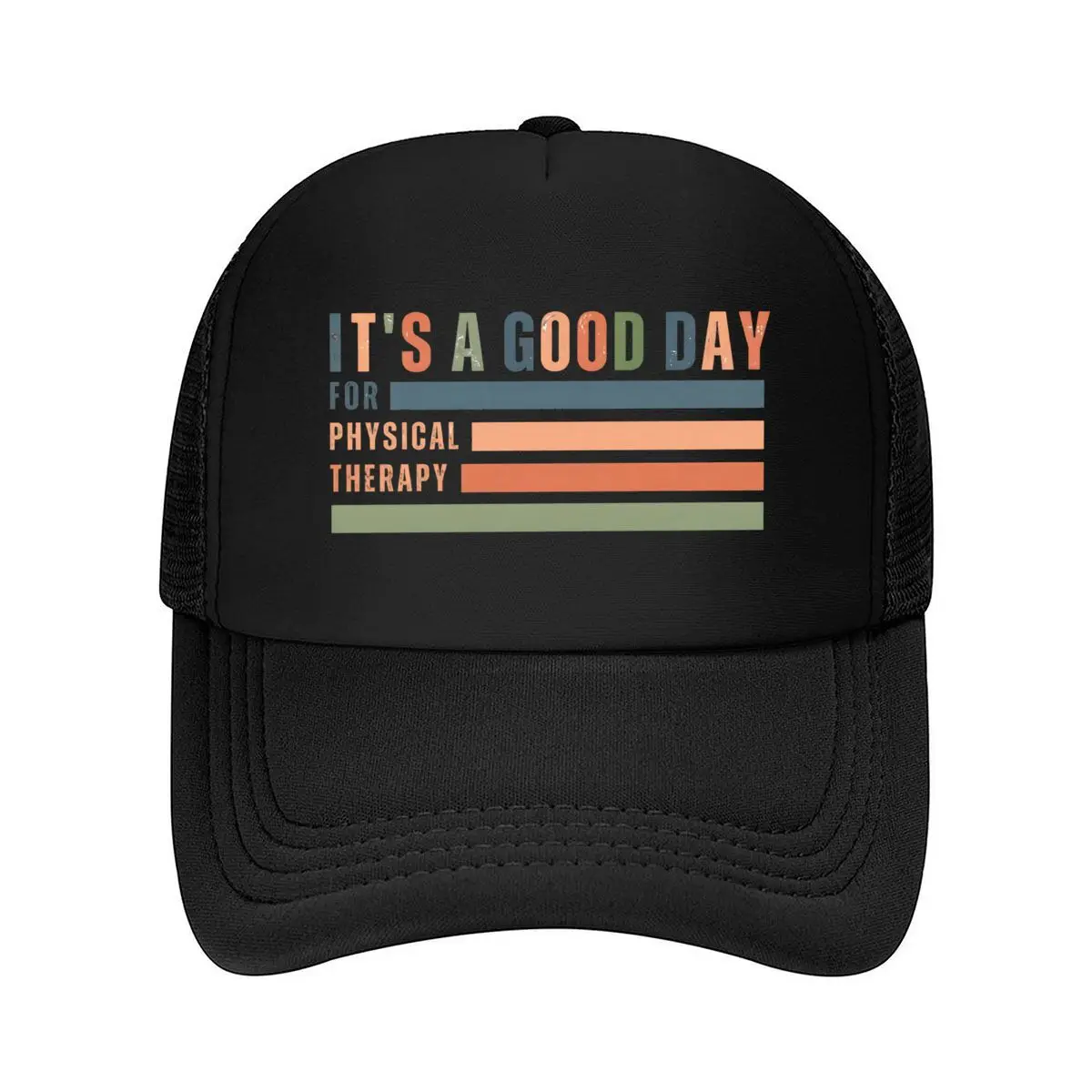 ITS A GOOD DAY FOR PHYSICAL THERAPY STRIPED Mesh Baseball Cap Hip Hop