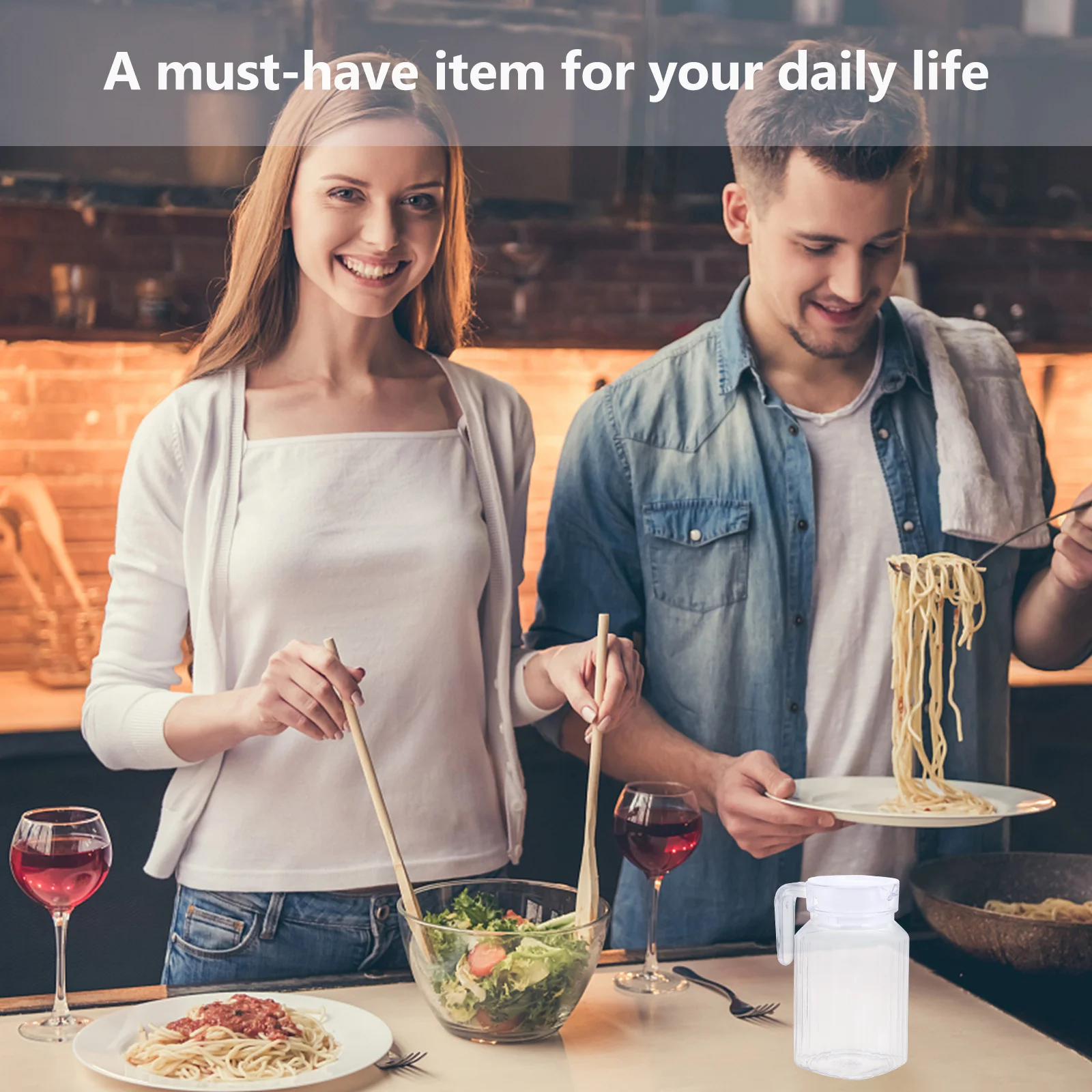 

Cold Kettle Large Capacity Transparent Plastic Pitcher Heat Resistant Anti-Explosion For Picnic Party Pool Use Cold Water Kettle