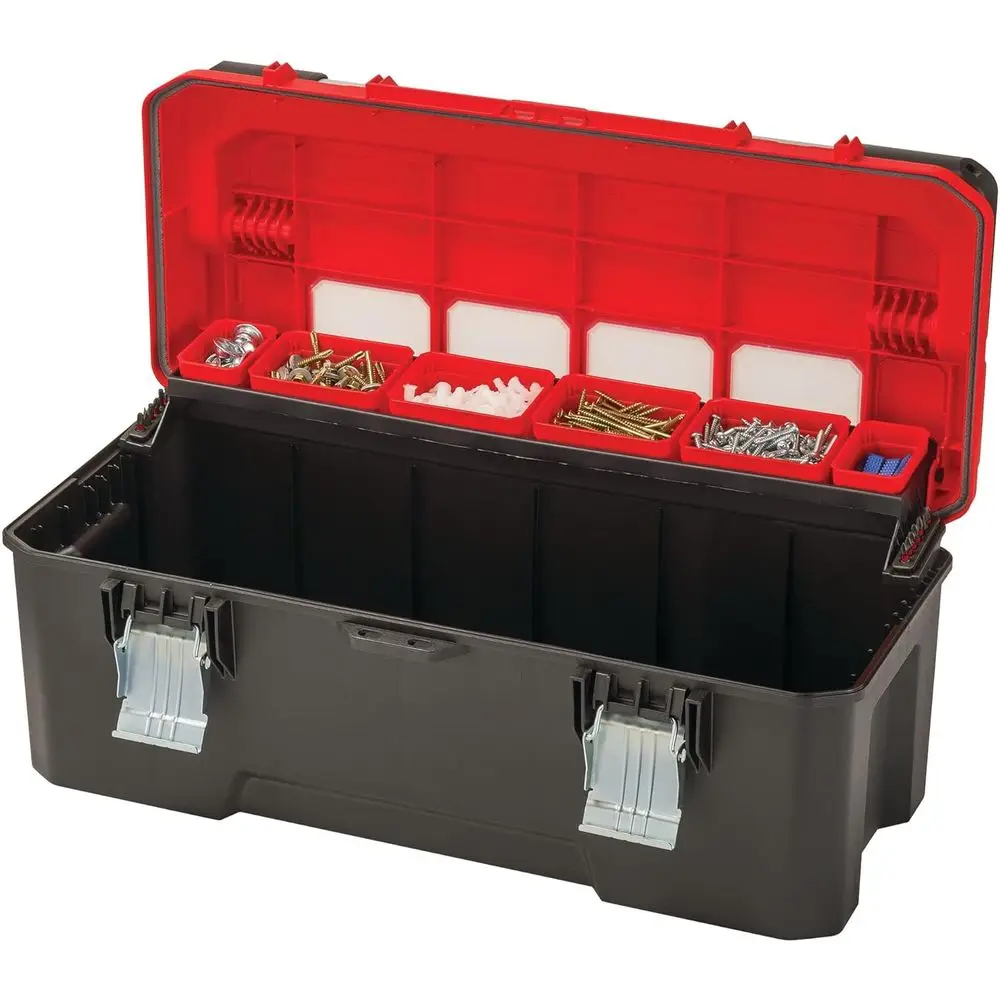 

26-секционный пыле- и водонепроницаемый большой ящик для инструментов