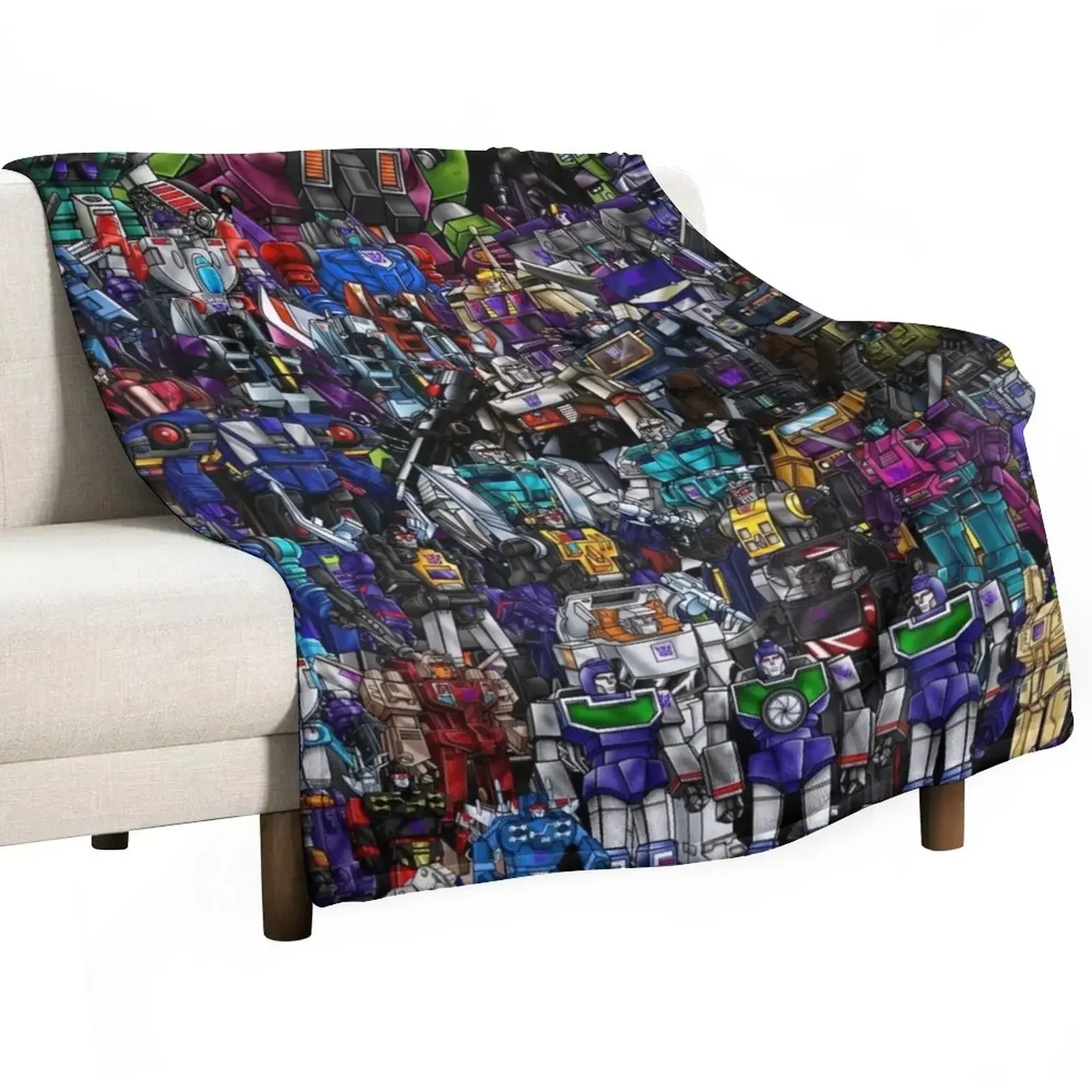 

G1 Decepticons Throw Blanket Bed Fashionable Luxury Thicken Blankets