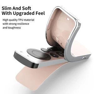 TPU Silver Edge Cover kompatibel mit Apple TV, Fernbedienung, Kratzen, fallendem Schutz, transparente Schutzabdeckung, HD 4K 6 Hauptverkaufscover Apple TV - №1